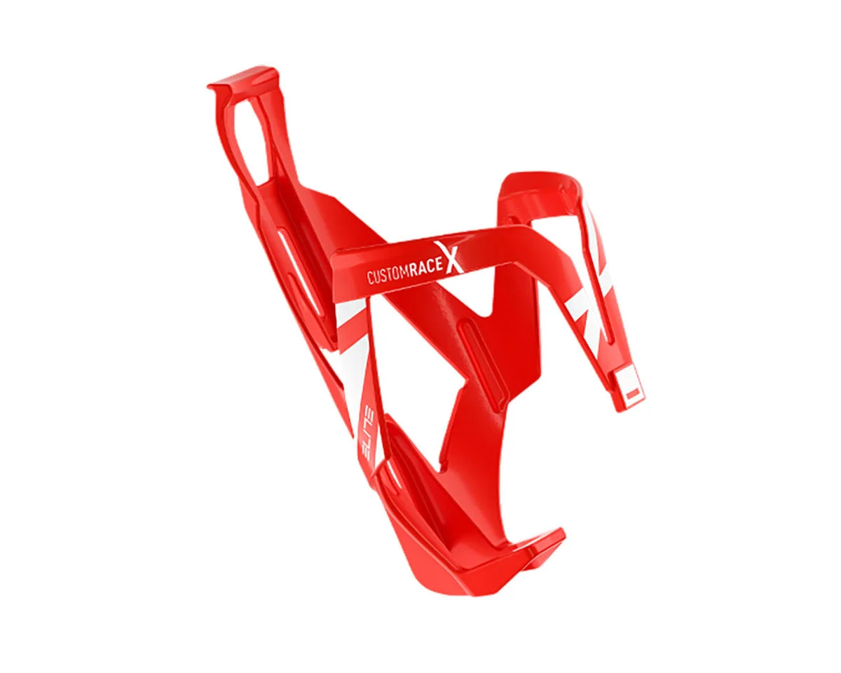 Elite Custom Race X Bottle Cage (Red Glossy/White)
